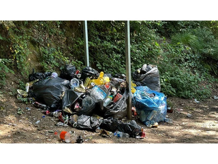 Piknikçiler Belgrad Ormanı’nı çöp yığınına çevirdi