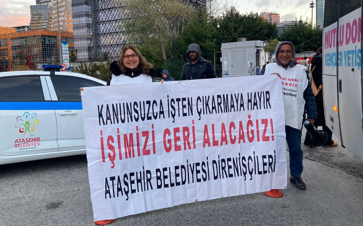 Mağdur edilen Ataşehir Belediyesi işçileri kazandı