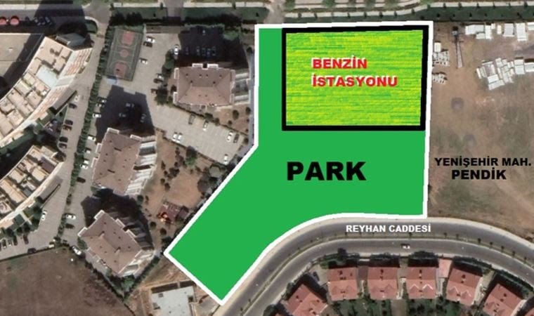 Pendik'te Park, Akaryakıt istasyonu oluyor.