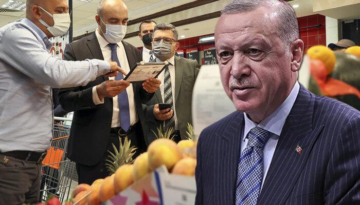 Erdoğan duyurmuştu! Marketlerdeki fahiş fiyatlara karşı denetimler bugün başladı