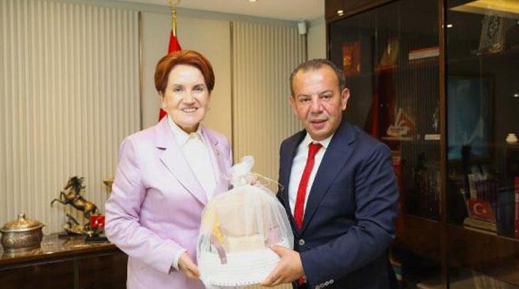 Tanju Özcan'dan Meral Akşener’e ziyaret